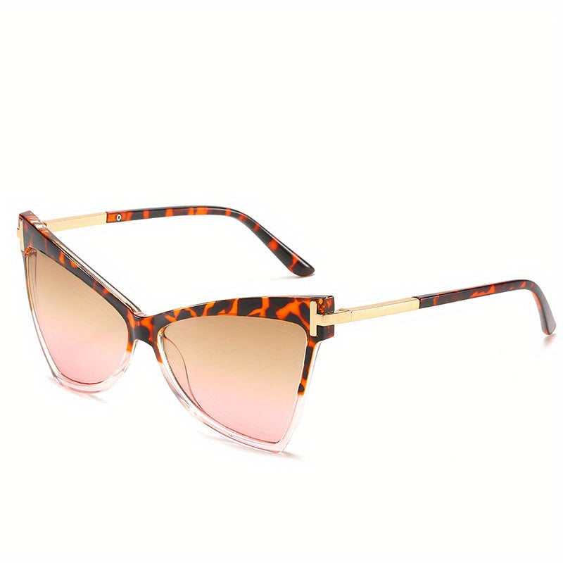 Y2K Large Cat Eye Sunglasses Retro Gradient UV400 Sun Shades