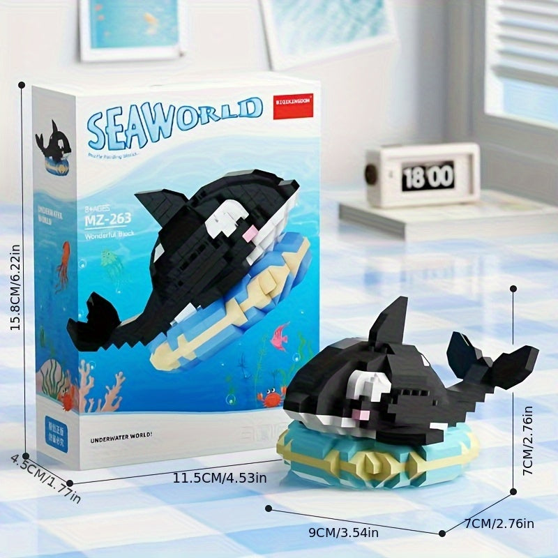 Jellyfish Ocean Animal Model Building Blocks DIY Handcraft Educational