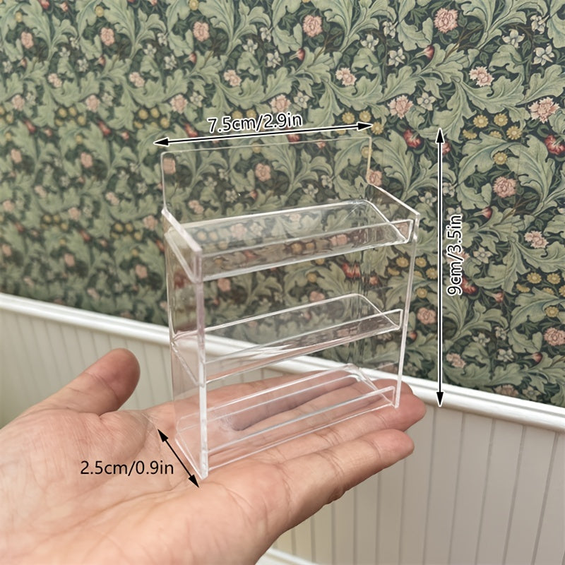 Mini Doll House Supermarket Kitchen Bathroom Shelf Model