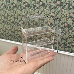 Mini Doll House Supermarket Kitchen Bathroom Shelf Model