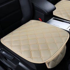 Autumn/Winter Argyle Car Cushion Short Plush Faux Leather
