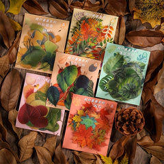 40pcs Plant Leaf Sticker Pack for Scrapbook Waterproof