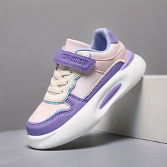 Girl's Colour Block Chunky Shoes Comfy Non Slip Casual Soft Sole Sneakers