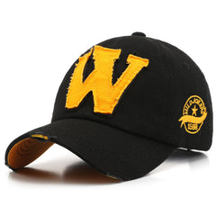 Men's Vintage Cotton Letter Embroidery Pattern Baseball Cap