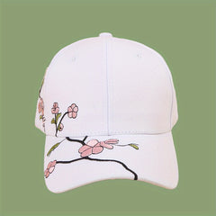 Embroidery Plum Blossom Baseball Cap Outdoor Sunshade Cap