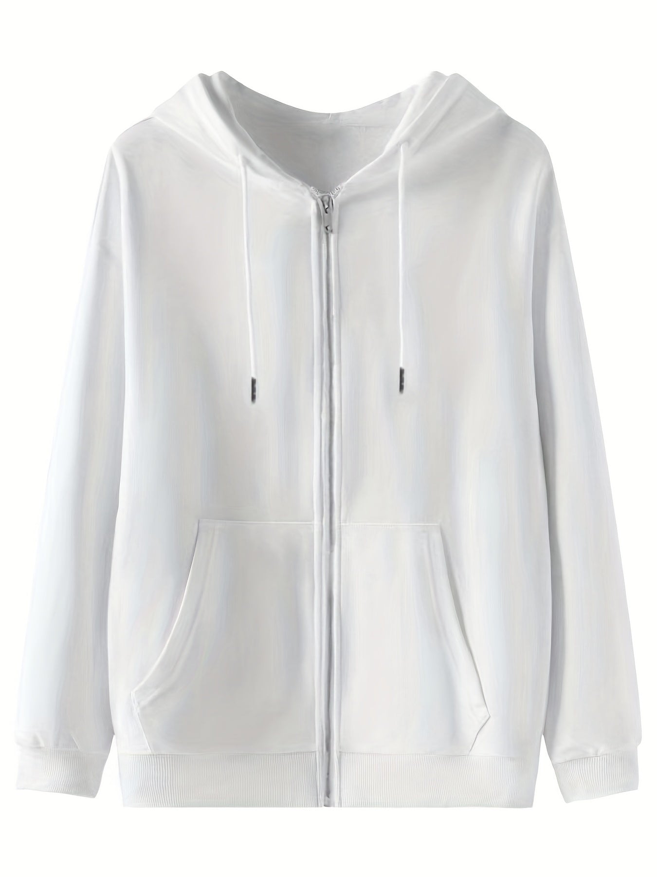 Solid Kangaroo Pocket Hoodie Casual Long Sleeve Hoodies Sweatshirt