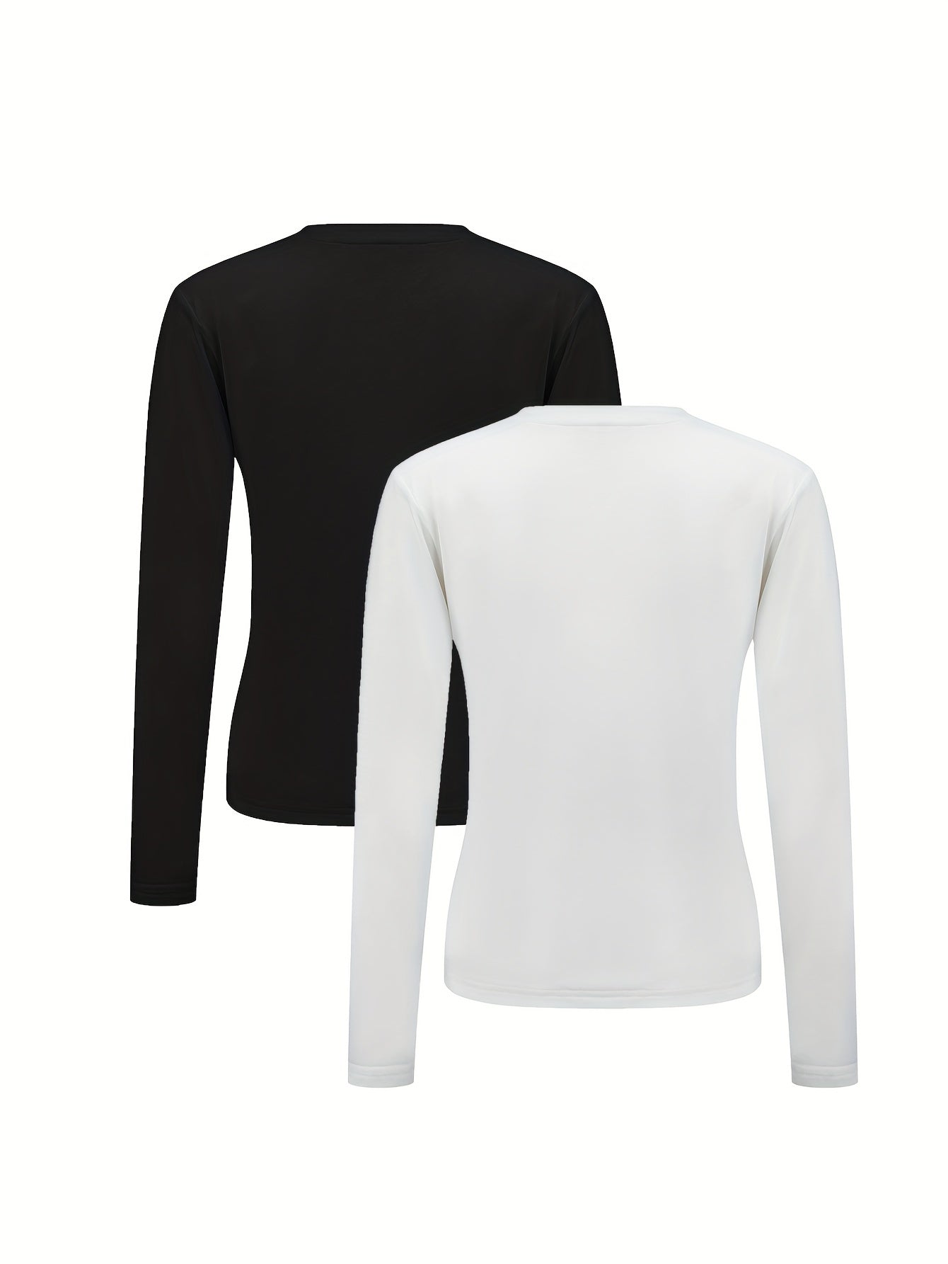 2pcs Warm Long Sleeve Pullover Yoga Top Women's Activewear