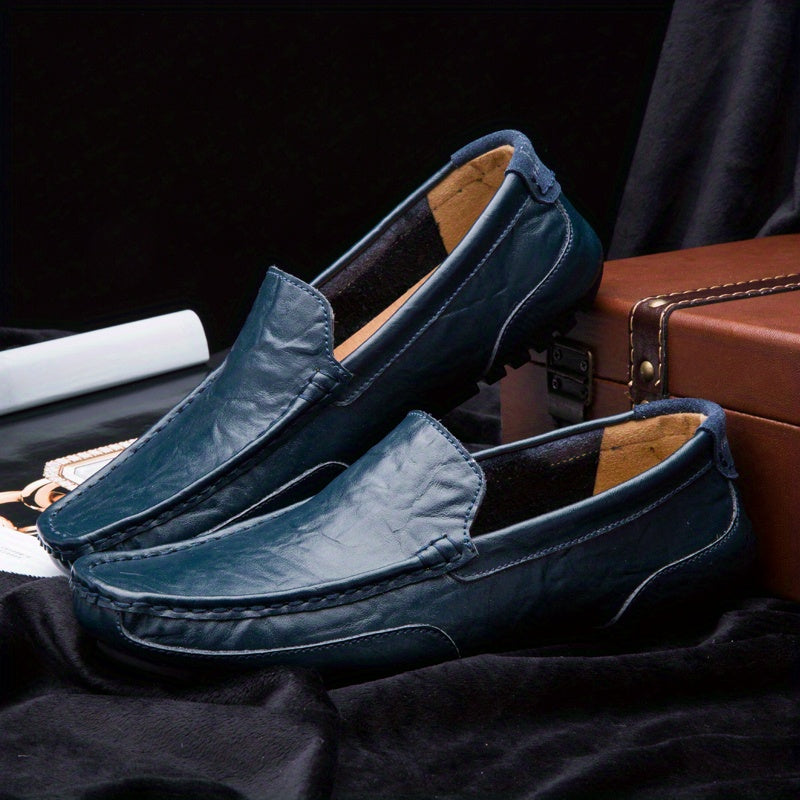 Men's Solid Casual Slip On Loafer Shoes Outdoor Rubber Sole Anti Skid Walking