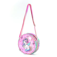 Glitter Sequin Rainbow Unicorn Crossbody Bag Coin Purse Kids Accessories