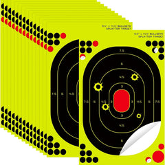 10pcs 24 13X36 Shooting Targets Fluorescent Self Adhesive Highly Visibility