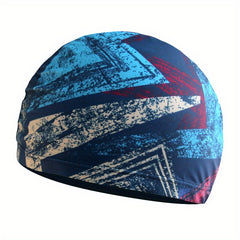 Adult Swim Caps Leaf Print Waterproof Bathing Cap for Long & Short Hair