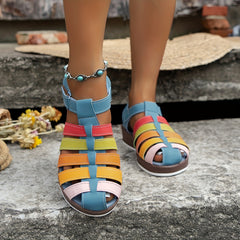 Women Summer Colorful Open Toe Flip flops Beach Sandals Shoes Breathable
