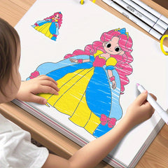 Princess Coloring Book for Kids - Fun Cartoon Graffiti Book for Early Learning