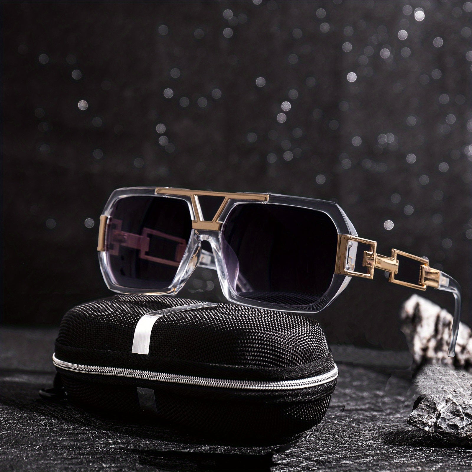 Men's Square Frame Sunglasses UV Protection