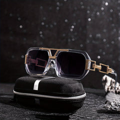 Men's Square Frame Sunglasses UV Protection