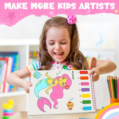 Children's Pocket Watercolor Set - 7 Colors for Painting and Drawing
