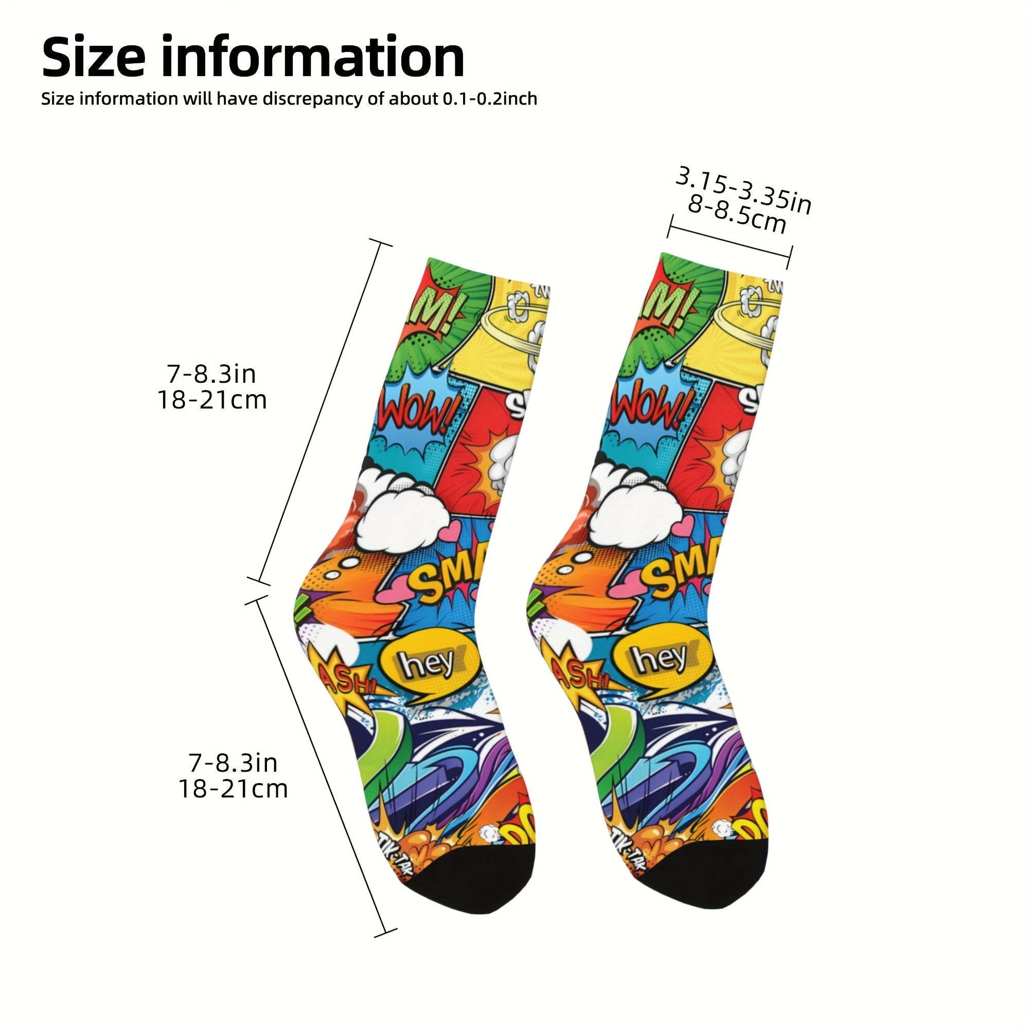Funny Novelty Crew Socks Crazy Design