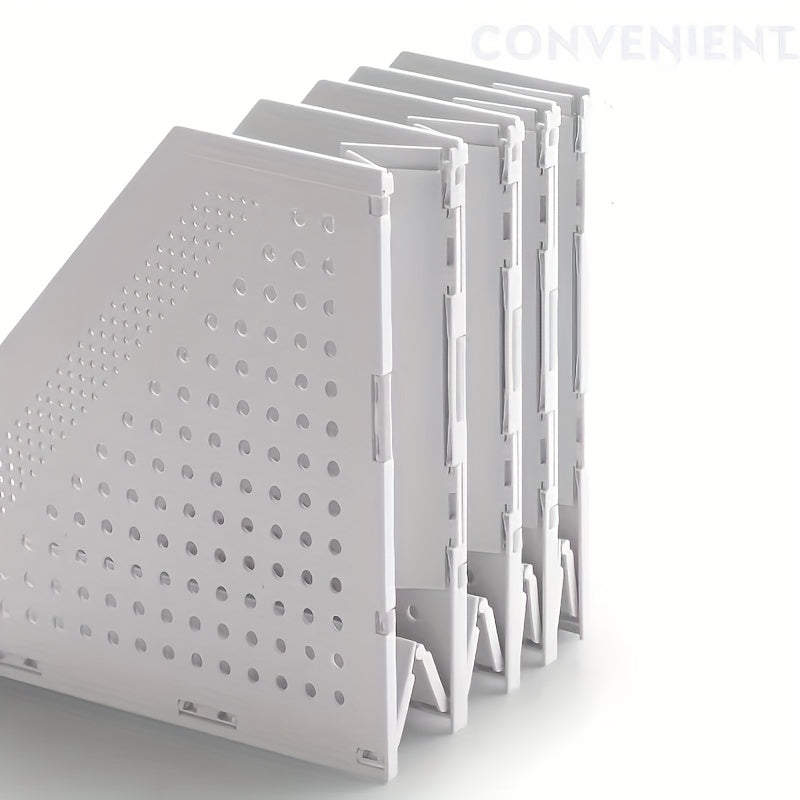 Vertical File Frame Desktop File Rack Office Storage Organizer