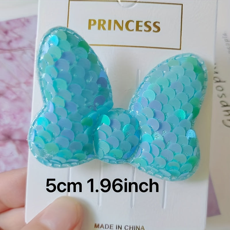 Sequin Bow Hair Clip for Kids