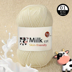 5 Strands Milk Cotton Hand Knitting Yarn DIY Crocheting Supplies 50g pc