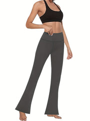 Women's High Waist Flared Yoga Pants