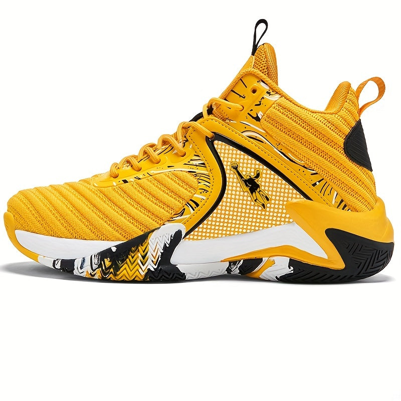 Men's Lace Up Sneakers Athletic Shoes Plus Sizes Breathable Basketball Shoes