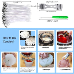 Silicone Cylinder Candle Molds 4pcs Pack 10 & 7 & 5cm