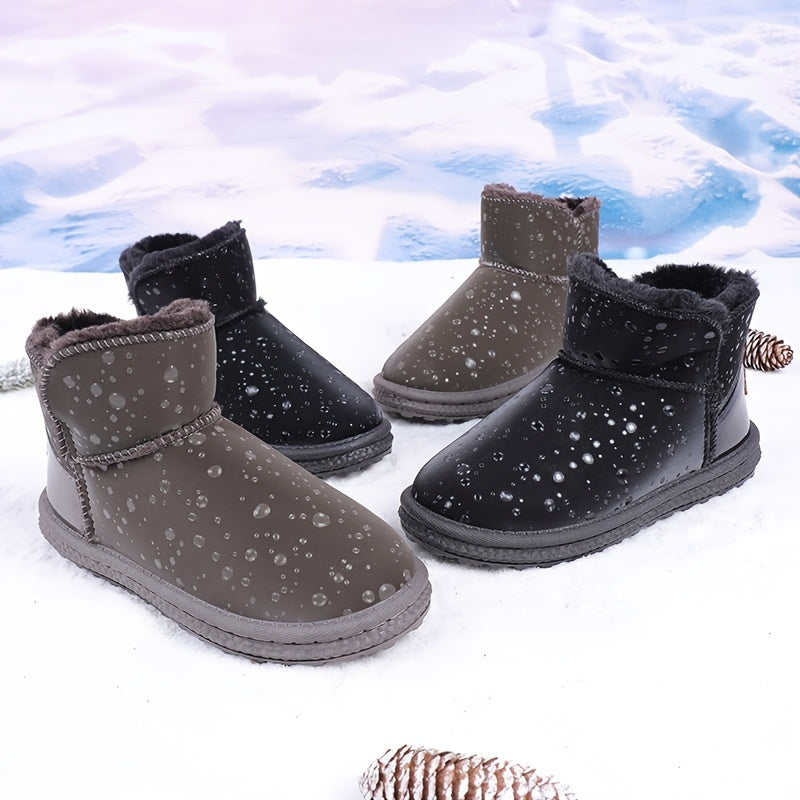 Women's Waterproof Faux Fur Snow Boots