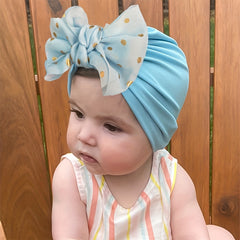 Soft Bowtie Baby Hat Newborn Spring Summer Headband