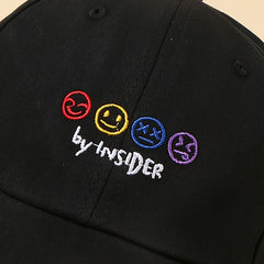 Insider Four Expressions Baseball Cap Cotton Casual Sun Visor Hats Man Unisex