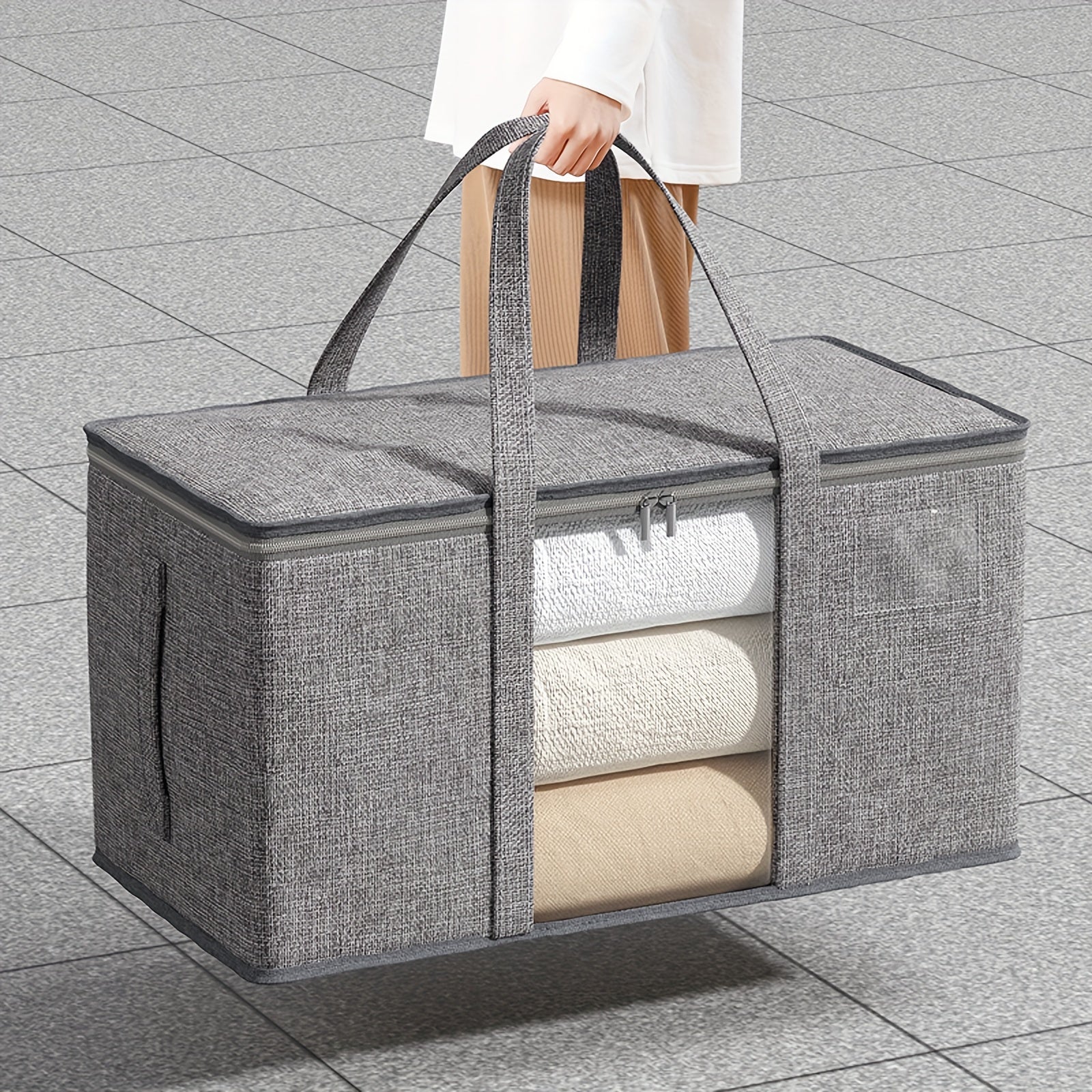 Large Capacity Visual Storage Bag with Transparent Window