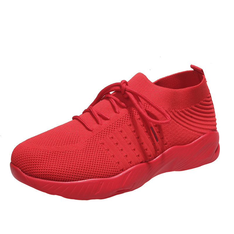 Breathable Lace Up Running Shoes Soft Sole Sneakers