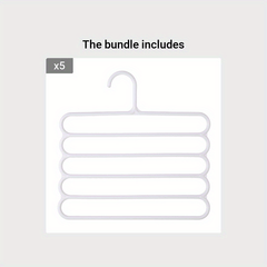5 Layer Multifunctional Scarf Hanger Rack for Clothes