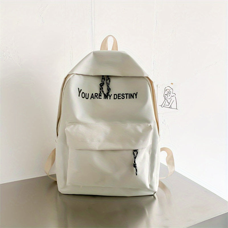 Children's Lightweight Nylon Travel Backpack Letter Schoolbag