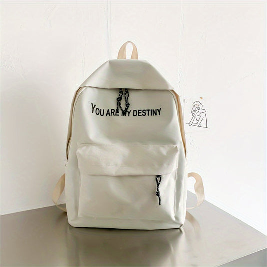 Children's Lightweight Nylon Travel Backpack Letter Schoolbag