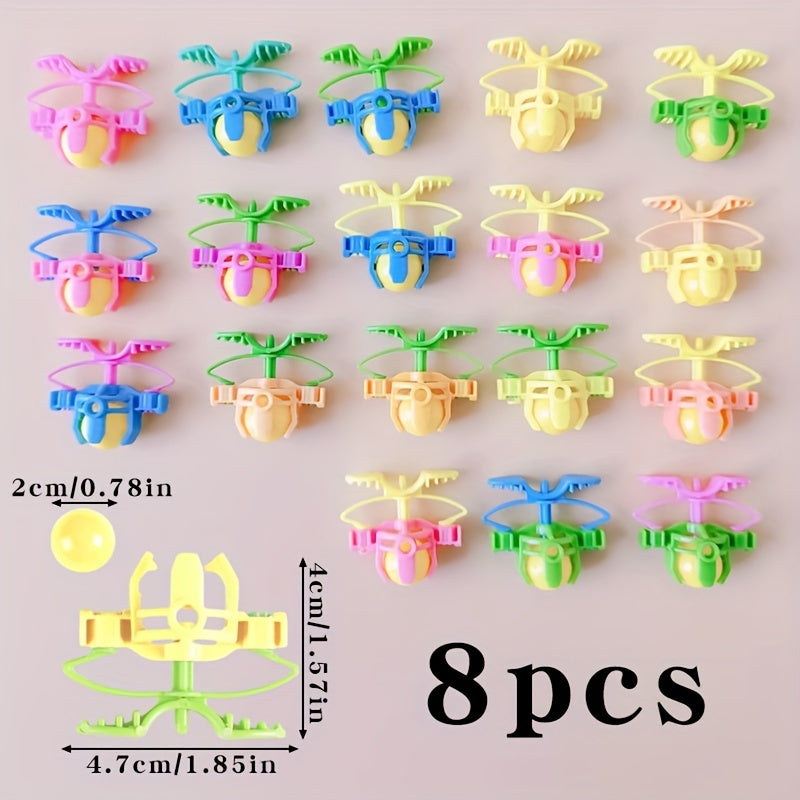 Set of 8 Fun Ejection Ball Party Toys