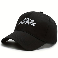 LIFE Letters Casual Baseball Cap, Adjustable
