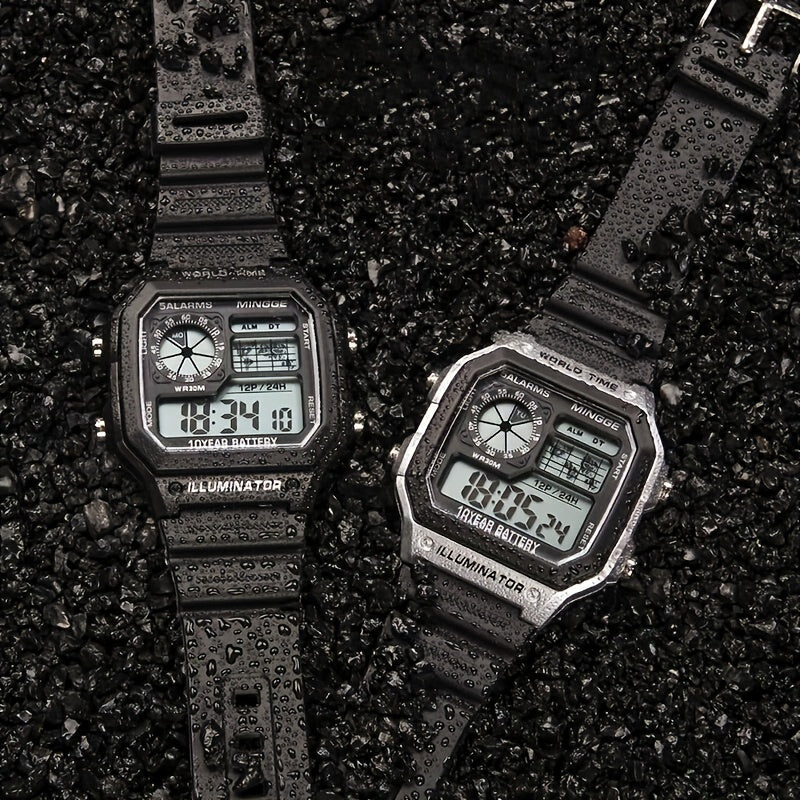 Waterproof Luminous Alarm Electronic Watch Outdoor Sports Watch