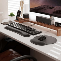 Ergonomic Mouse Pad With Wrist Support and Keyboard Wrist Rest Set