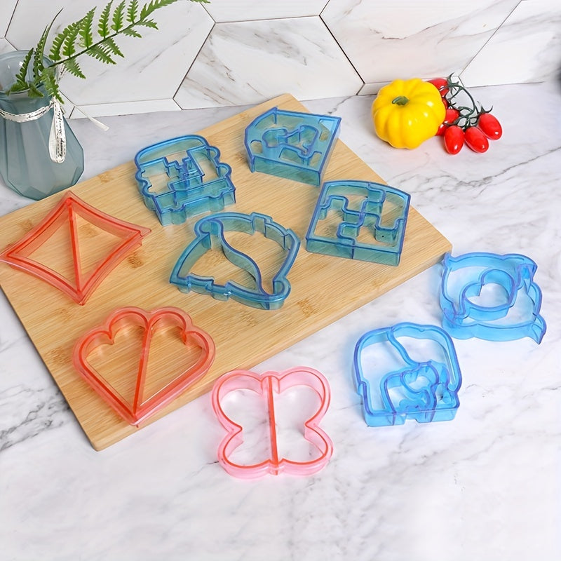 Animal Geometric Sandwich Cutters Set - Biscuit Molds Baking Tools
