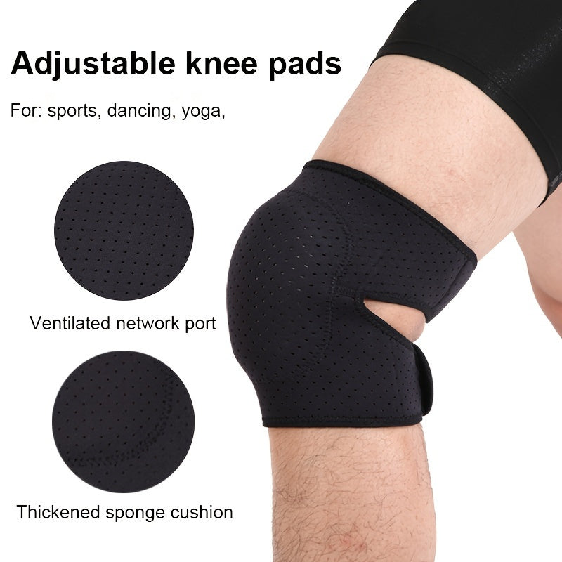 Adjustable Sports Knee Pad Thickened Sponge Dance Yoga Knee Band