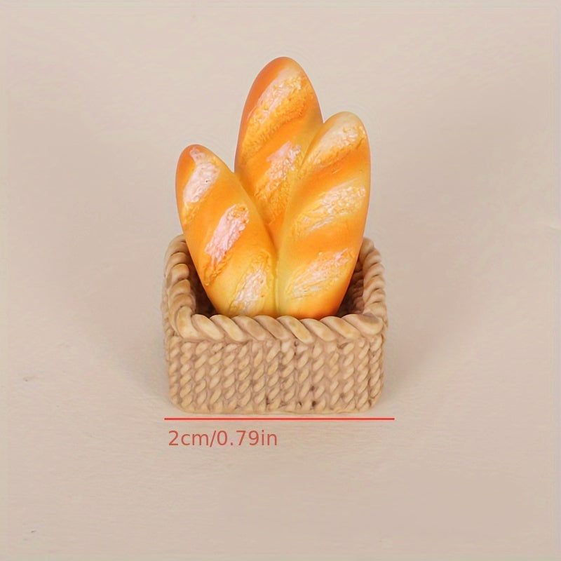 Mini Bread Basket Dollhouse Playset Tools for DIY Scenes