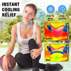 Cooling Neck Tube Ice Pack Wrap Hot Weather Outdoor Workers Sports