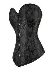 Gothic Body Shaper Jacquard Bustier Lingerie