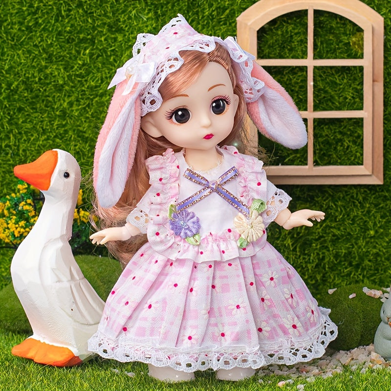 16cm Surprise Doll Toy Gift with Skirt - Mini Doll Party Dress Birthday Gift