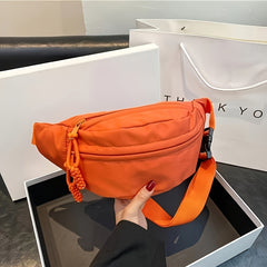 Canvas Casual Waist Bag Women's Sports Fanny Pack for Outdoor Activities