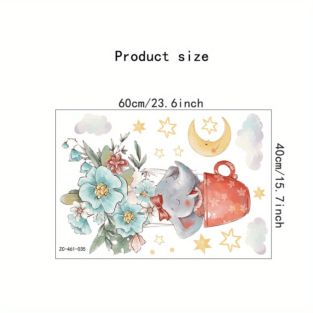 Cartoon Animals Wall Stickers Baby Room Decor