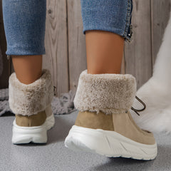 Non slip Chunky Snow Boots Wear Resistant Warm Boots Women's Footwear