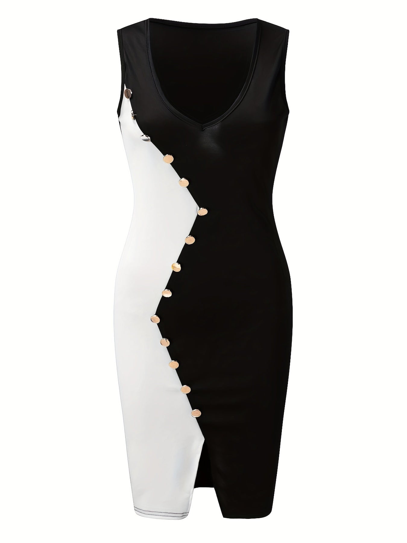 Sexy V Neck Bodycon Dress for Women