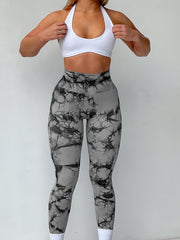 Tie Dye High Waist Yoga Pants Seamless Leggings